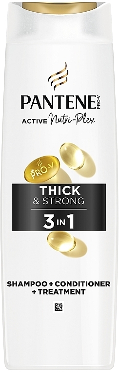 Шампунь для волос 3 в 1 - Pantene Pro-V Thick & Strong — фото N2