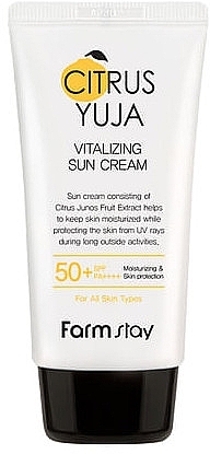 Солнцезащитный крем - FarmStay Citrus Yuja Vitalizing Sun Cream SPF50+ — фото N1