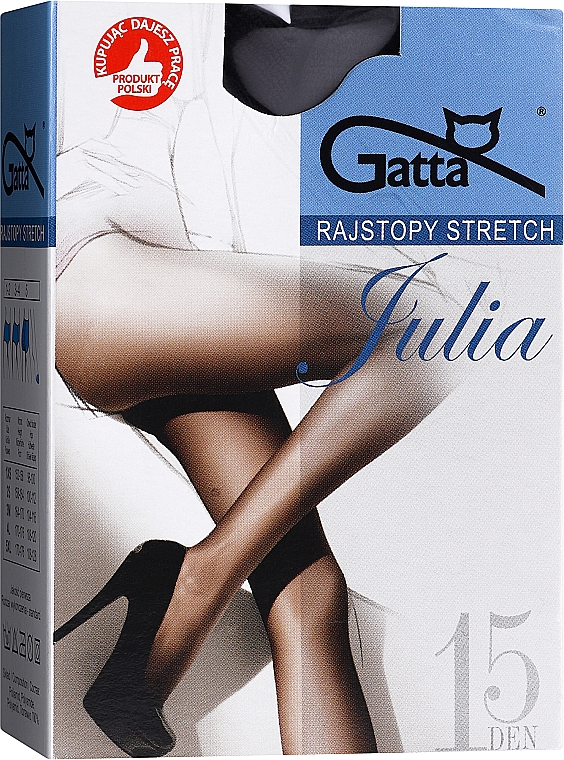 Колготки "Julia Stretch" 15 Den, nero - Gatta — фото N1