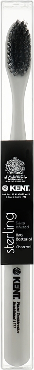 Зубна щітка для чутливих ясен, біла - Kent Supersoft Toothbrush Sterling White — фото N1