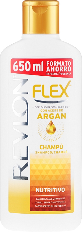 Шампунь для волос - Revlon Flex Nourishing Argan Oil Shampoo — фото N1