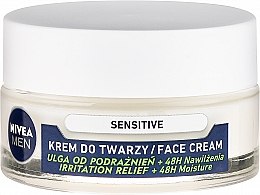 Интенсивно увлажняющий крем для мужчин для чувствительной кожи - NIVEA Intensively Moisturizing Cream Men Sensitive Skin — фото N2