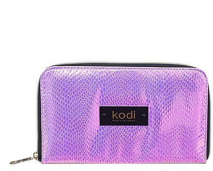 Чохол для пензлів №3, на блискавці, сріблясто-фіолетовий - Kodi Professional — фото N1