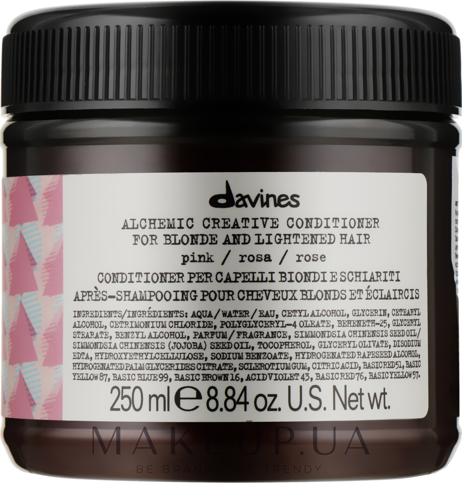 Кондиционер для натуральных и окрашенных волос (розовый) - Davines Alchemic Conditioner Pink — фото 250ml