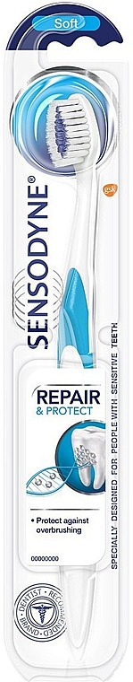 Зубная щетка мягкая, голубая - Sensodyne Repair & Protection Soft