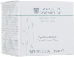 Разглаживающий и укрепляющий крем для ухода за кожей вокруг глаз - Janssen Cosmetics Eye Care Cream — фото N2