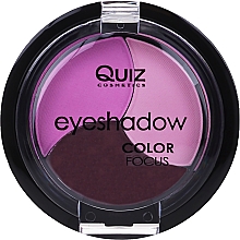 Тіні для повік, потрійні - Quiz Cosmetics Color Focus Eyeshadow 3 — фото N2