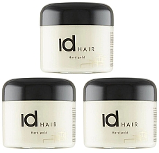 Парфумерія, косметика Набір - idHair Hard Gold (wax/3x100ml)