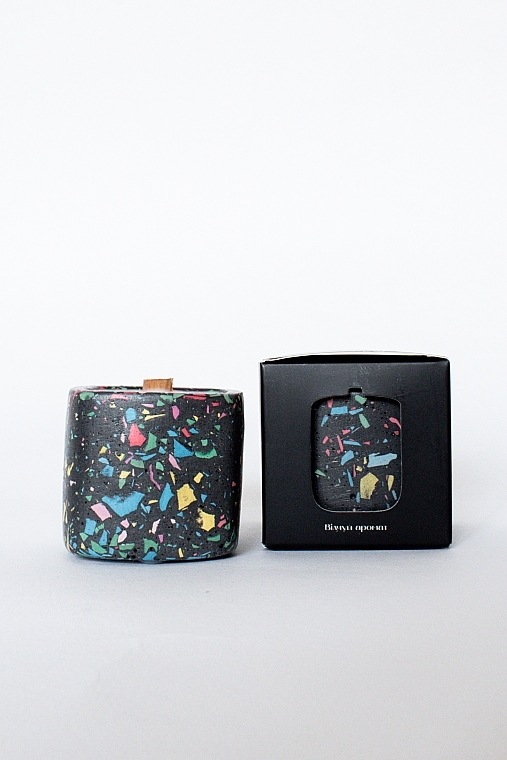 Парфумована свічка "Cypress And Bayberry", чорна - Choice Aroma Candle (міні) — фото N3