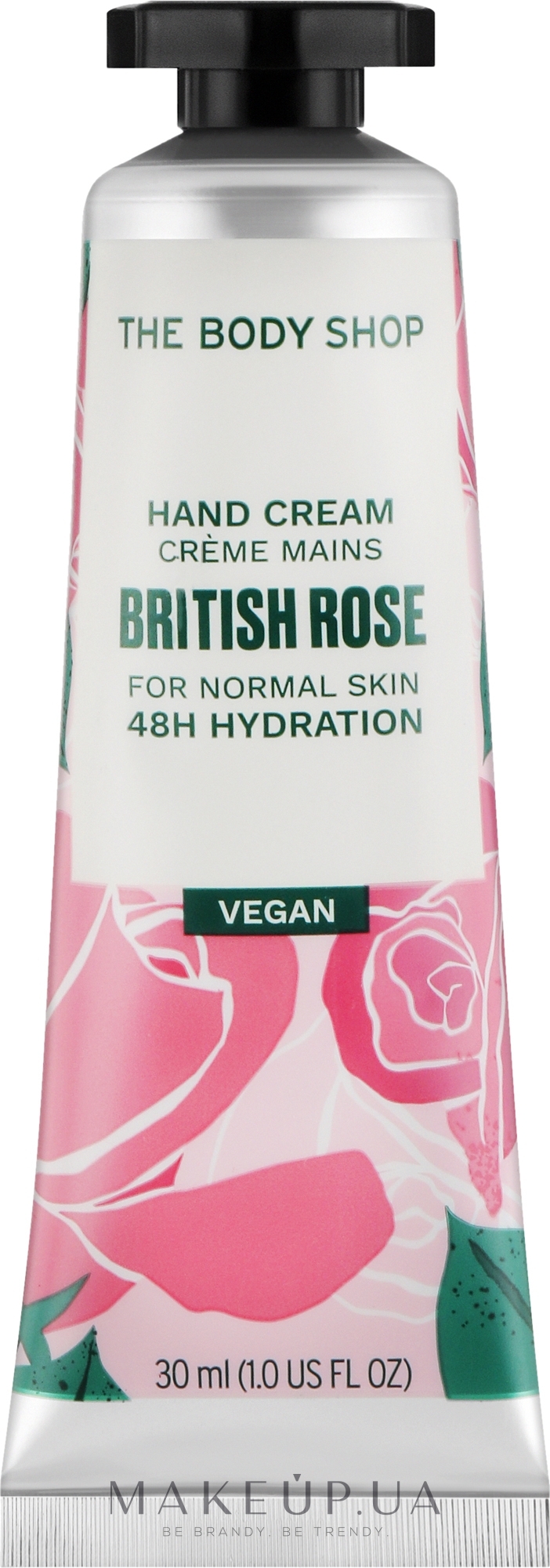 Веганский крем для рук "Британская роза" - The Body Shop Hand Cream British Rose Vegan — фото 30ml