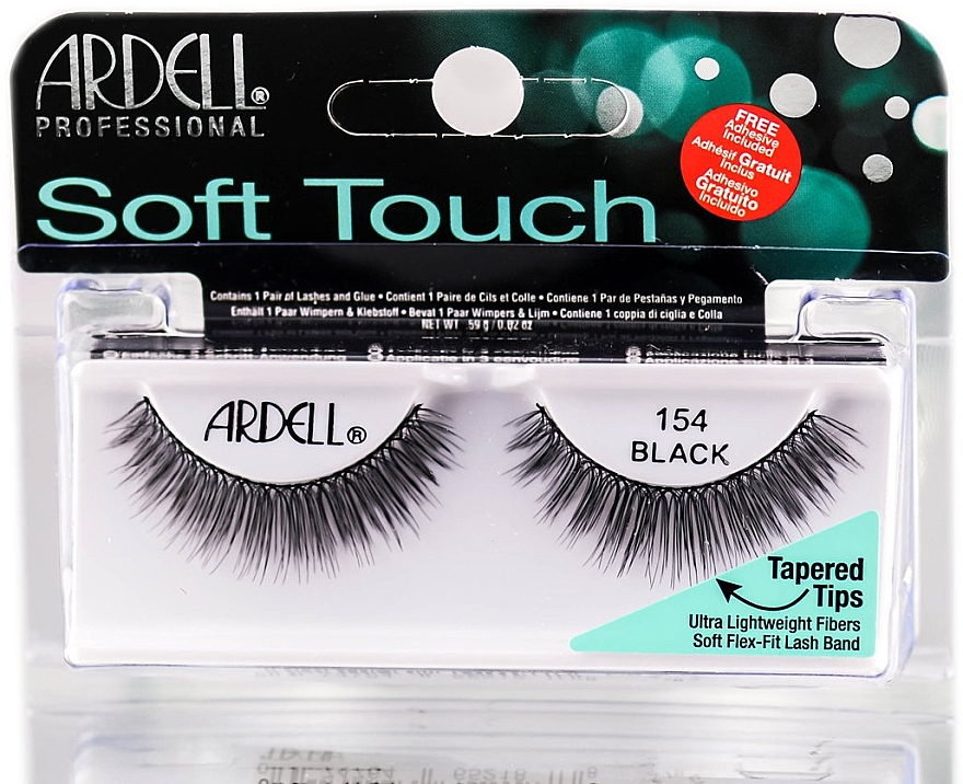 Накладные ресницы - Ardell Soft Touch Eye Lashes Black 154 — фото N1