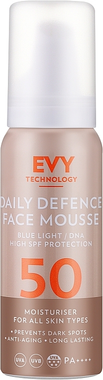 Ежедневный защитный мусс для лица - EVY Technology Daily UV Face Mousse SPF50 — фото N1