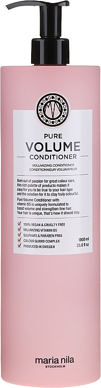 Кондиционер для придания объёма волосам - Maria Nila Pure Volume Condtioner  — фото N4