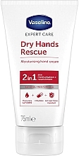 Антибактеріальний крем для рук - Vaseline Expert Care Dry Hands Rescue 2in1 Moisturising Hand Cream — фото N1