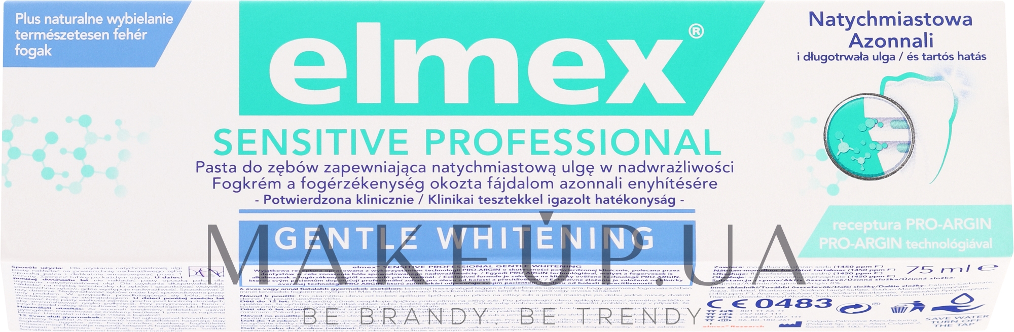 Зубна паста - Elmex Professional Sensitive Professional Gentle Whitening — фото 75ml