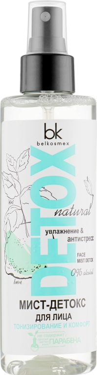 Мист-детокс для лица - BelKosmex Detox Natural Face Mist