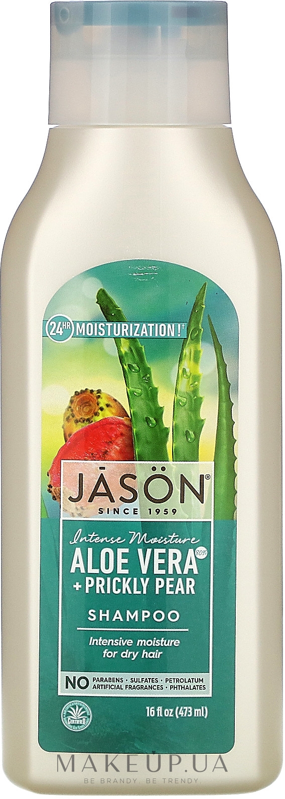 Шампунь для волос увлажняющий "Алоэ Вера" - Jason Natural Cosmetics Moisturizing Aloe Vera 84% Shampoo  — фото 473ml