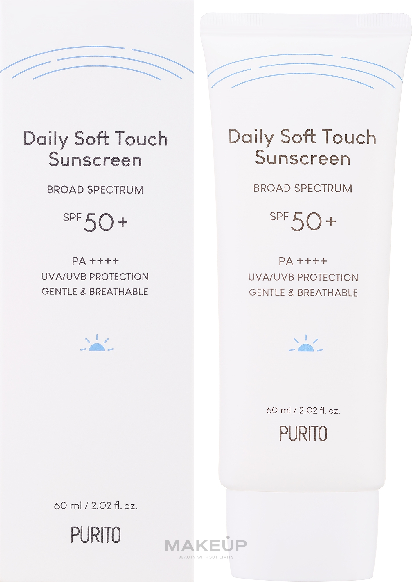 Сонцезахисний крем - Purito Seoul Daily Soft Touch Sunscreen SPF50+ PA++++ — фото 60ml