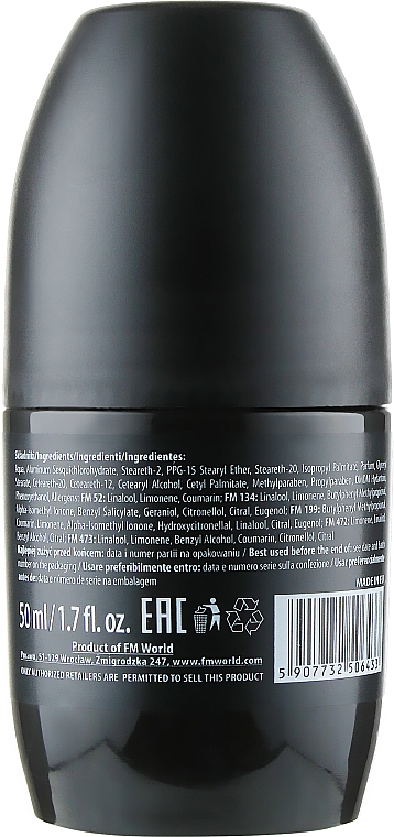 Антиперспирант шариковый - Federico Mahora 472 Homme Parfumed Antiperspirant Roll-On — фото N2