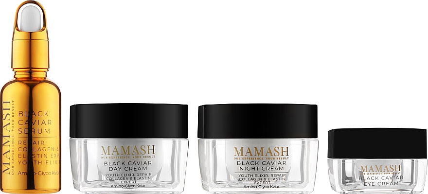 Набор - Mamash Black Caviar Prestige (d/cr/50ml + n/cr/50ml + eye/cr/15ml + ser/30ml)