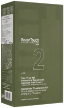 Набор от выпадения волос - Punti di Vista Seven Touch Tea Tree Oil Complete Treatment Kit (shm/250ml + sh/act/treatm/4*8ml + maint/8*8ml) — фото N7