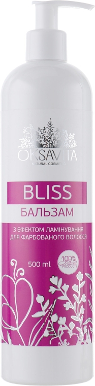 Бальзам з ефектом ламінування для фарбованого волосся  - Oksavita Bellis Balm — фото N1