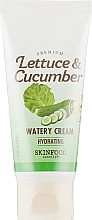 Парфумерія, косметика Зволожувальний крем для обличчя з екстрактами листя салату та огірка - Skinfood Premium Lettuce & Cucumber Watery Cream