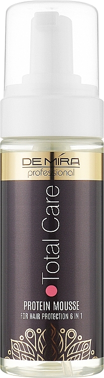 Протеїновий мус-протектор для захисту волосся 6 в 1 - DeMira Professional Total Care Protein Mousse For Hair Protection 6 In 1 — фото N4