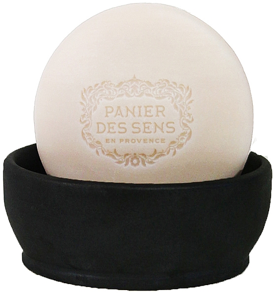 Набор для бритья мужской - Panier des Sens L'Olivier Shaving Set (soap/150g + soap holder/1pcs) — фото N2