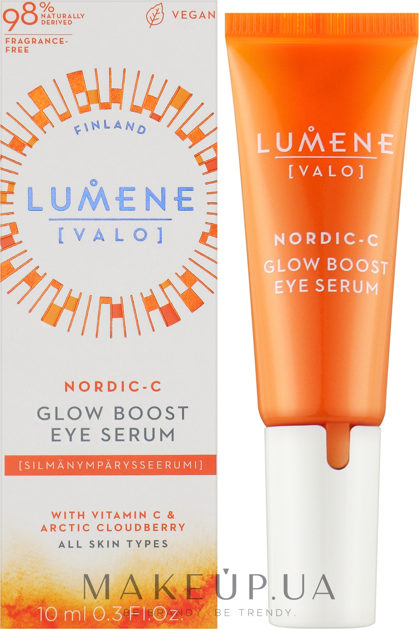 Сироватка для області навколо очей - Lumene Valo Glow Boost Eye Serum — фото 10ml