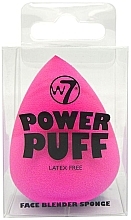 Спонж для нанесення тональних засобів, без латексу, яскраво-рожевий - W7 Power Puff Latex Free Foundation Face Blender Sponge Hot Pink — фото N2