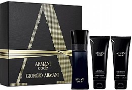 Духи, Парфюмерия, косметика Giorgio Armani Armani Code - Набор (edt/75ml + ash/balm/75ml + sh/gel/75ml)