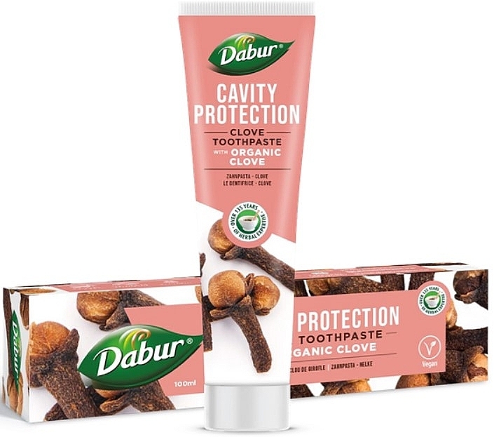 Зубная паста с органической гвоздикой - Dabur Cavity Protection Clove Toothpaste — фото N1