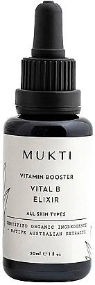Витаминный бустер для лица "Vital B" - Mukti Organics Vitamin Booster Elixir — фото N1