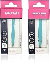 Набор пинцетов для удаления волос со скошенными кончиками, 2 шт - Beter Beauty Care Hair Removal Tweezers Slanted Tip — фото N2