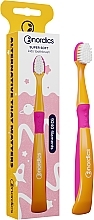 Духи, Парфюмерия, косметика Детская зубная щетка "Русалка", оранжевая с фиолетовым - Nordics Super Soft Kids Toothbrush 9240