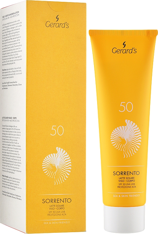 Легкий солнцезащитный лосьон для лица и тела - Gerard's Cosmetics Sorrento Sunscreen Lotion SPF 50 — фото N2