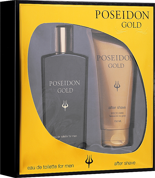 Instituto Español Poseidon Gold - Набір (edt/150ml + after/shave/150ml) — фото N1