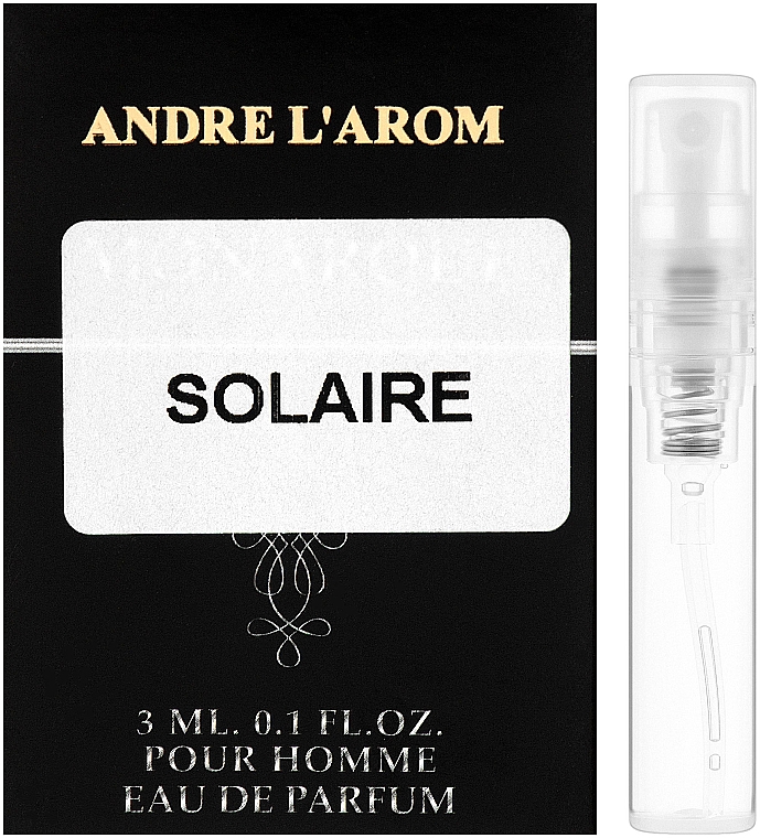 Andre L`Arom Eau De Parfum "Solaire" - Парфумована вода (пробник) — фото N1