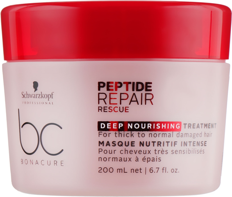 Відновлювальна маска для глибокого живлення - Schwarzkopf Professional BC Repair Rescue Peptide Deep Nourishing Treatment — фото N1