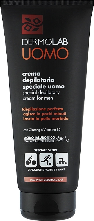 Чоловічий крем для депіляції - Dermolab Uomo Depilatory Cream — фото N1