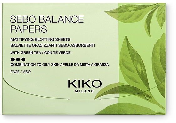 Матувальні серветки для обличчя - Kiko Milano Sebo Balance Papers