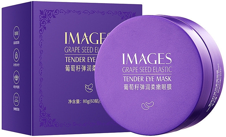 Гідрогелеві патчі для очей з екстрактом виноградних кісточок - Images Grape Seed Elastic Tender Eye Mask — фото N1