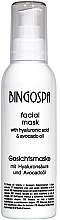 Маска для обличчя, зі 100 % олії авокадо та гіалуронової кислоти  - BingoSpa — фото N1