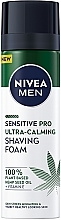 Набір - NIVEA Men Hemp Sensation Ultra Calming Kit (aft/sh/balm/100ml + sh/foam/200ml + f/cr/75ml) — фото N3