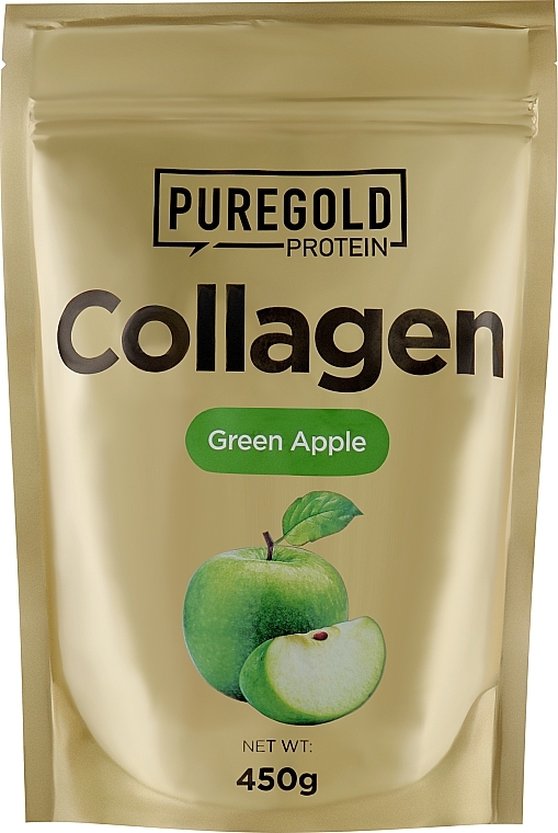 Колаген з вітаміном С і цинком, зелене яблуко - PureGold Collagen Marha — фото N2
