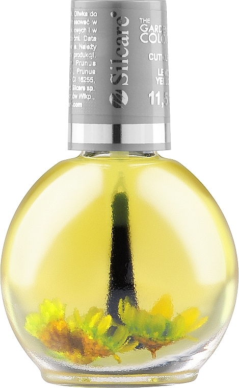 Олія для нігтів і кутикули з квітами "Оливка та лимон" - Silcare Olive Lemon Yellow — фото N1