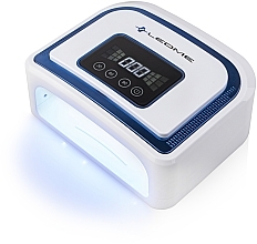 Лампа для манікюру LED+UV 120W, з акумулятором, біла з синім - LEDME 5В Blue — фото N3