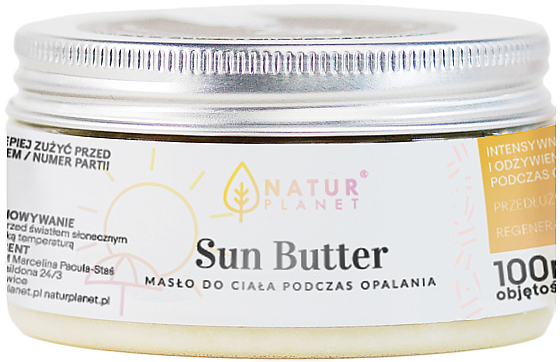 Олія "Сонячна" - Natur Planet Sun Butter — фото N1