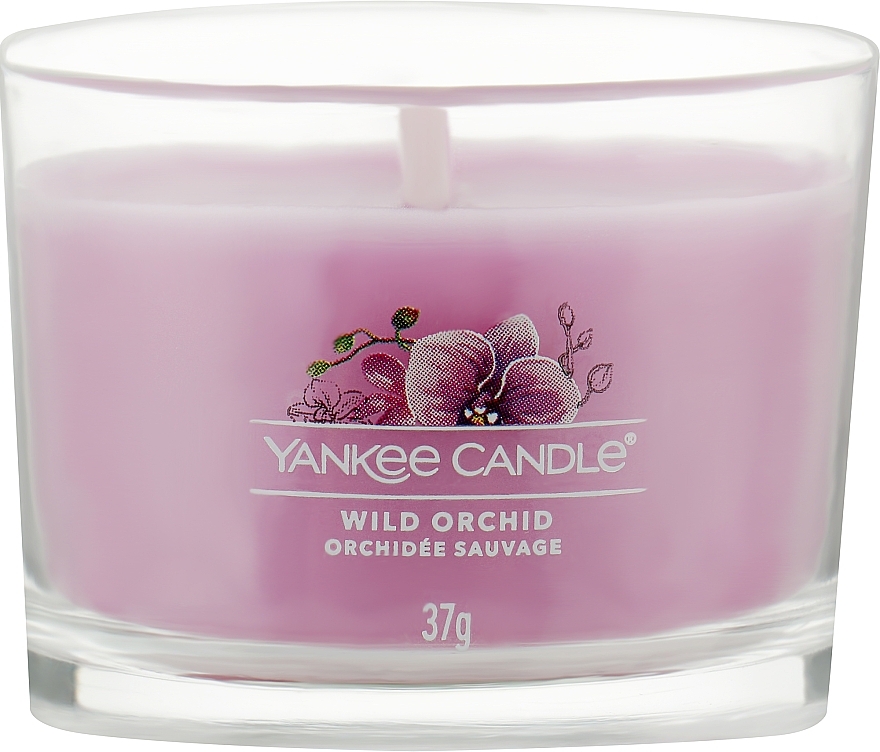 Набор ароматических свечей "Дикая орхидея" - Yankee Candle Wild Orchid (candle/3x37g) — фото N2